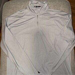 Mens Tiger Woods Collection Long Sleeve Quarter Zip Pullover